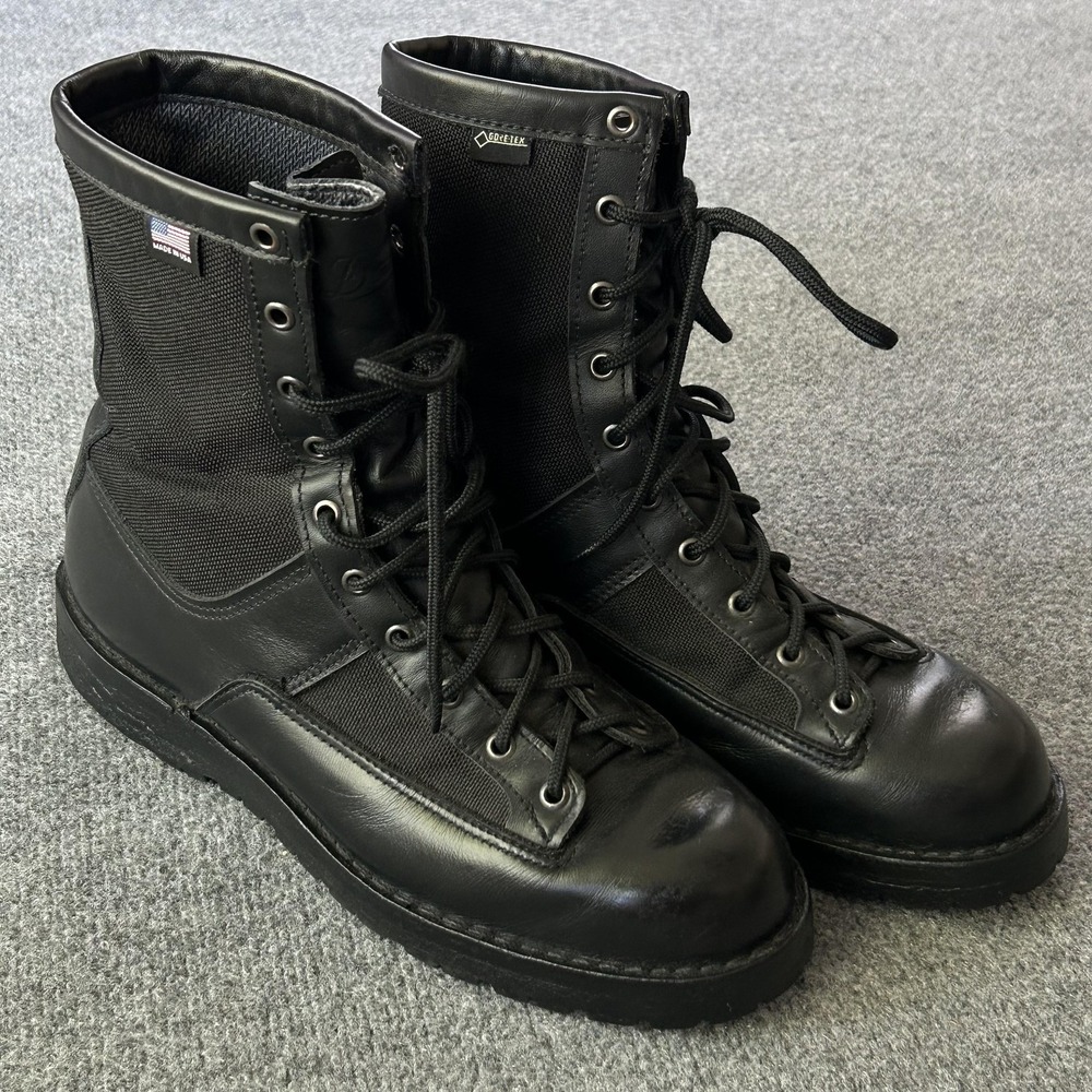 Danner Acadia 8 BLK Boots Mens 11.5D Black Leather Gore-Tex Combat USA Military